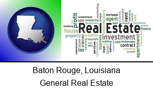 Baton Rouge, Louisiana - real estate concept words