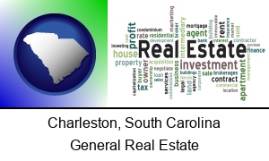 Charleston South Carolina real estate concept words