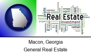 Macon, Georgia - real estate concept words