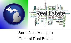 Southfield, Michigan - real estate concept words