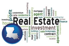 Louisiana - real estate concept words
