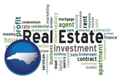 North Carolina - real estate concept words