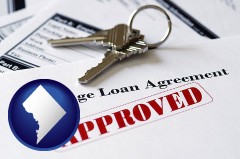 Washington, DC - an approved mortgage loan agreement