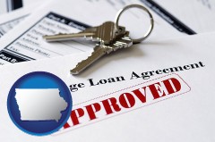 Iowa - an approved mortgage loan agreement